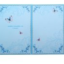 166039 Свидетельство о рождении "Пусть каждый маленький шажочек.." без текста. Формат А5