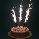 1553640 Свеча фейверк в торт "Фонтан" Высота 17,5 см.