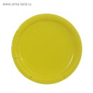 1419919 Набор Желтых однотонных тарелок (10 шт.) Диаметр 18 см.