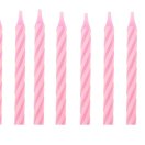 1670284 Розовая свеча в торт. Размер 5,5 * 0,50 см.