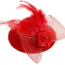 2311719/К Красная шляпка на зажиме. Диаметр 8 см.Фетр