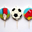 3718246 Набор свечей в торт "Футбол" (5 шт.)