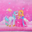 3853018 (БР 704012) Скатерть "Принцесса Миа и Единорог" Размер 108*180 см.