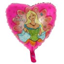 1260826 (1202-1926) Фольгированный желтый круг "С Днем рождения! Торт и шарики" Испания