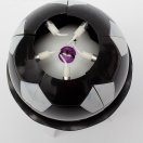 3006944 Музыкальная свеча "Черно-белый футбольный мяч" с пламенем