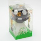 3006944 Музыкальная свеча "Черно-белый футбольный мяч" с пламенем