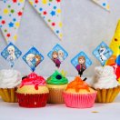 4127134 Набор свечей в торт "С Днем рождения! Холодное сердце" (5 шт.) на палочках