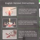 3006941 Музыкальная свеча "Черно-белый кубок" с пламенем